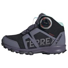 adidas Terrex BOA Mid RAIN.RDY Wanderschuh Winterschuhe Kinder Core Black / Cloud White / Preloved Violet
