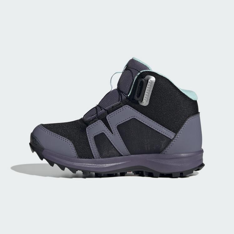 adidas adidas Terrex BOA Mid RAIN.RDY Wanderschuh Winterschuhe Kinder - Core Black / Cloud White / Preloved Violet - 5 | SportScheck