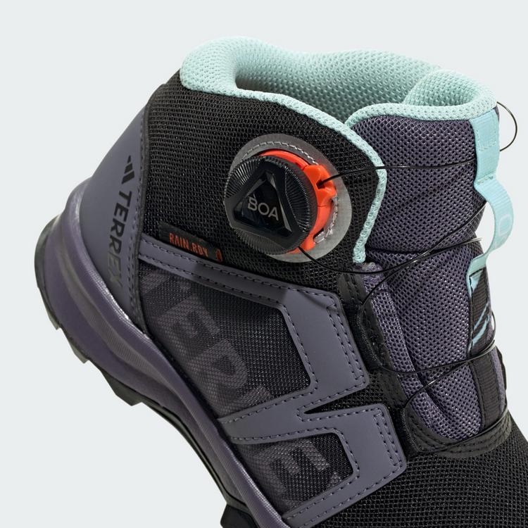adidas adidas Terrex BOA Mid RAIN.RDY Wanderschuh Winterschuhe Kinder - Core Black / Cloud White / Preloved Violet - 6 | SportScheck