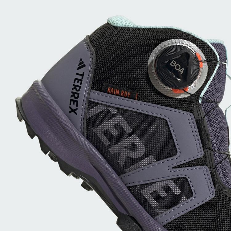 adidas adidas Terrex BOA Mid RAIN.RDY Wanderschuh Winterschuhe Kinder - Core Black / Cloud White / Preloved Violet - 7 | SportScheck