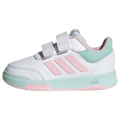 adidas Tensaur Hook and Loop Schuh Sneaker Kinder Cloud White / Clear Pink / Semi Flash Aqua