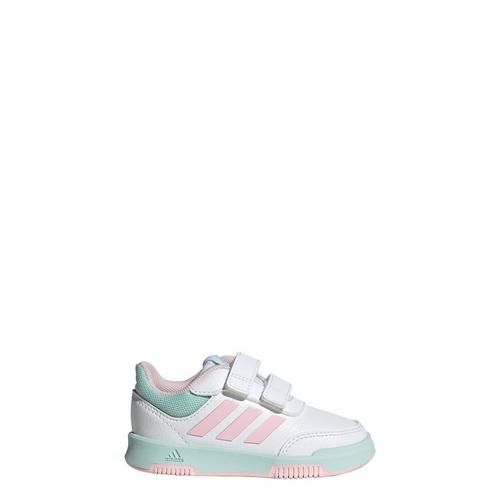 Rückansicht von adidas Tensaur Hook and Loop Schuh Sneaker Kinder Cloud White / Clear Pink / Semi Flash Aqua