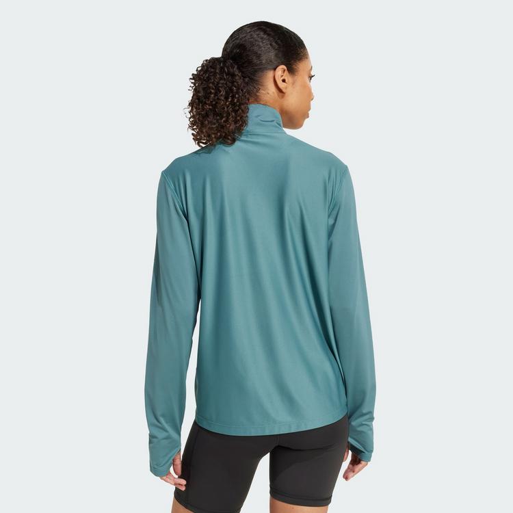 adidas adidas Own the Run Half-Zip Oberteil Funktionssweatshirt Damen - Preloved Teal - 1 | SportScheck