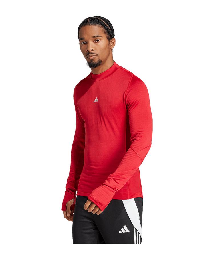 adidas adidas Techfit Sweatshirt Funktionsshirt Herren - rot - 1 | SportScheck