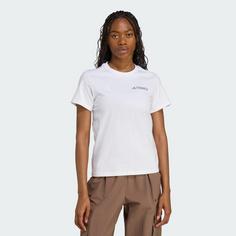Rückansicht von adidas Terrex Graphic T-Shirt Funktionsshirt Damen White / Grey Three