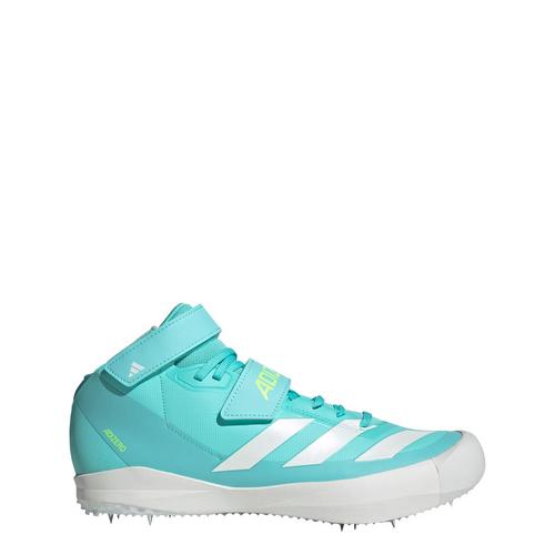 Rückansicht von adidas Adizero Running Speerwurfschuh Laufschuhe Flash Aqua / Zero Metalic / Lucid Lemon