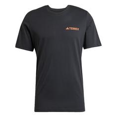 adidas Terrex Graphic T-Shirt Funktionsshirt Herren Black / Semi Impact Orange