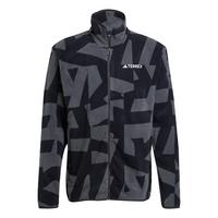 adidas Terrex Multi Printed Fleecejacke Fleecejacke Herren - Black / Carbon
