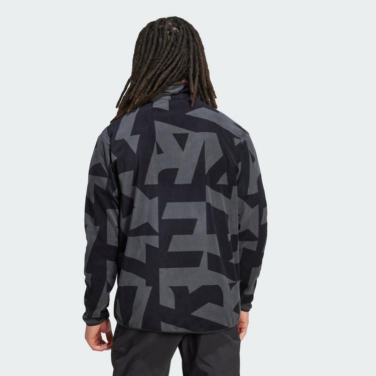 adidas adidas Terrex Multi Printed Fleecejacke Fleecejacke Herren - Black / Carbon - 1 | SportScheck