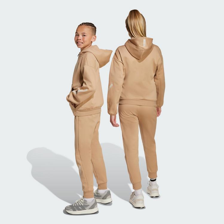 adidas adidas adidas Tapered-Leg Z.N.E. Kids Hose Stoffhose Kinder - Warm Sandstone / Beige - 2 | SportScheck