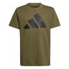 adidas Essentials Kids T-Shirt Funktionsshirt Kinder - Olive Strata / Black