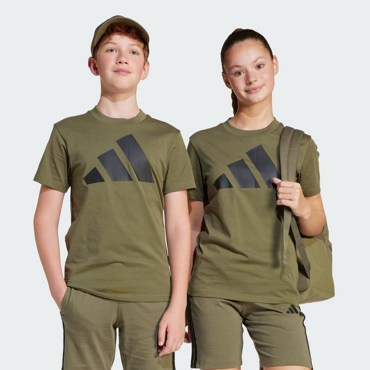 adidas adidas Essentials Kids T-Shirt Funktionsshirt Kinder - Olive Strata / Black - 0 | SportScheck