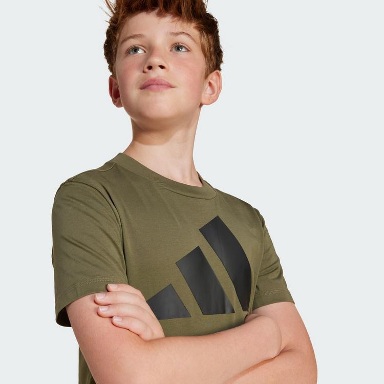adidas adidas Essentials Kids T-Shirt Funktionsshirt Kinder - Olive Strata / Black - 0 | SportScheck