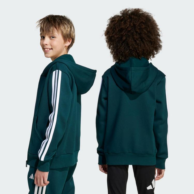 adidas adidas Essentials Kids Kapuzenjacke Hoodie Kinder - Aurora Ivy / White - 1 | SportScheck