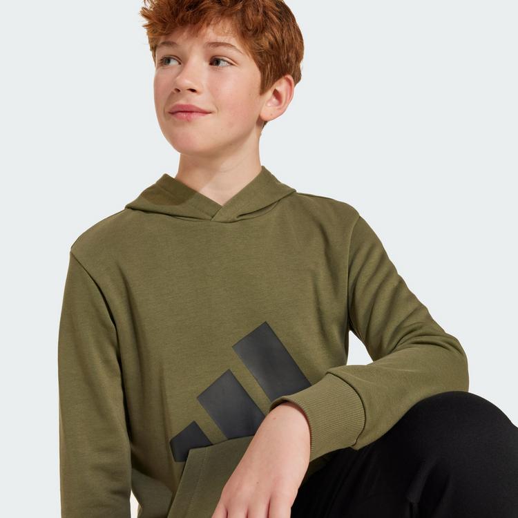 adidas adidas Essentials Kids Hoodie Hoodie Kinder - Olive Strata / Black - 1 | SportScheck