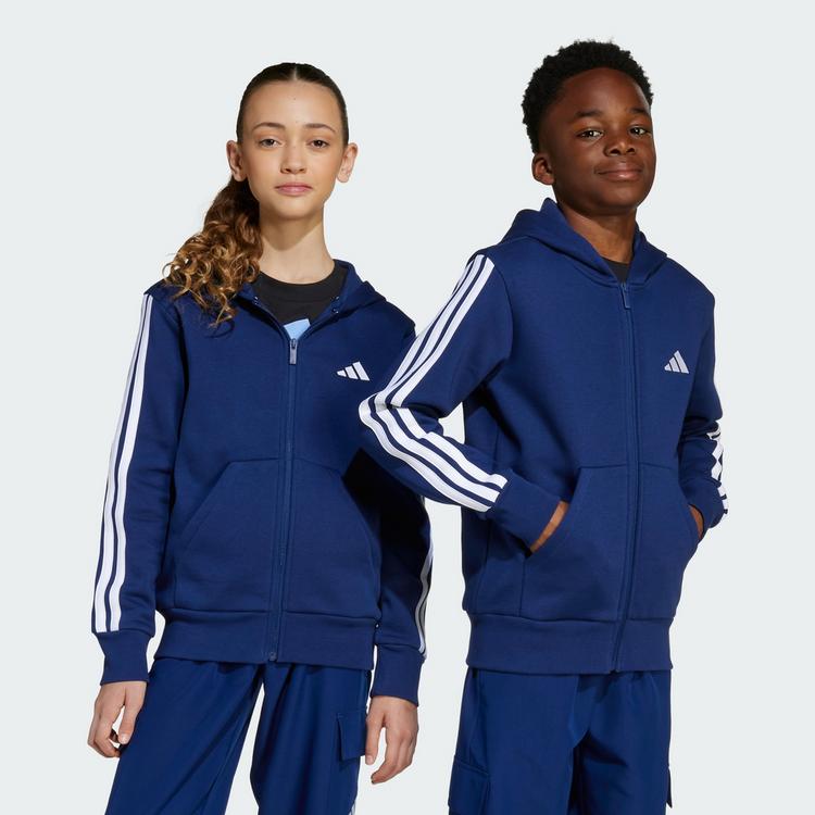 adidas adidas Essentials Kids Kapuzenjacke Hoodie Kinder - Dark Blue / White - 0 | SportScheck