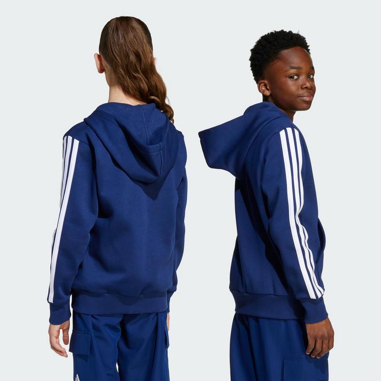 adidas adidas Essentials Kids Kapuzenjacke Hoodie Kinder - Dark Blue / White - 1 | SportScheck