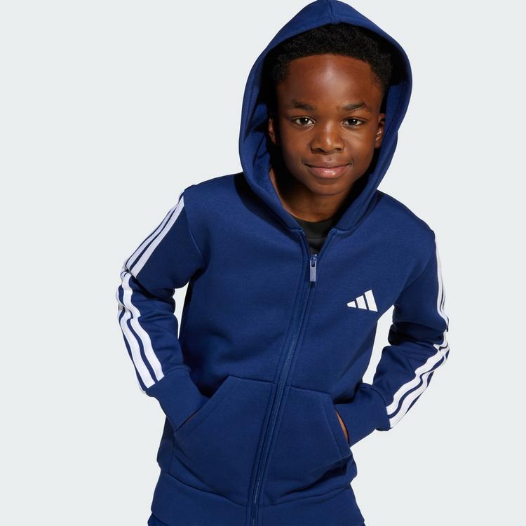 adidas adidas Essentials Kids Kapuzenjacke Hoodie Kinder - Dark Blue / White - 1 | SportScheck