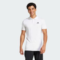 Rückansicht von adidas Tennis Climacool FreeLift Poloshirt Funktionsshirt Herren White