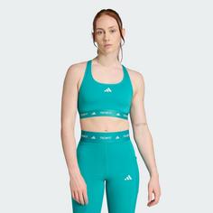 Rückansicht von adidas TECHFIT Sport-BH Sport-BH Damen Pure Teal