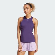 Rückansicht von adidas Tennis Climacool Y-Tanktop Funktionstank Damen Aurora Plum