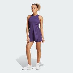 Rückansicht von adidas Club Tennis Climacool Kleid Tenniskleid Damen Aurora Plum