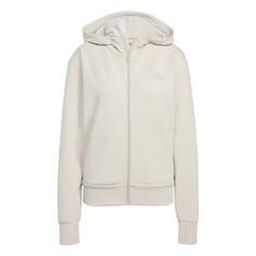 adidas Designed 4 Training Kapuzenjacke Hoodie Damen Beige