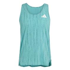 adidas Adizero Running Singlet Funktionstank Herren Powder Teal / Preloved Teal