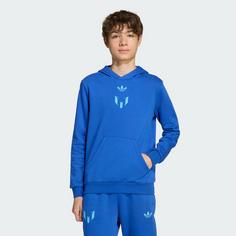 Rückansicht von adidas Messi Kids Hoodie Hoodie Kinder Royal Blue