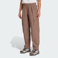 Rückansicht von adidas Terrex Xploric Cargohose Wanderhose Damen Earth Strata