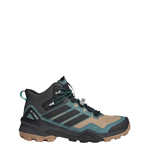Rückansicht von adidas Terrex Skychaser GORE-TEX Wanderschuh Sneaker Cardboard / Core Black / Legend Ivy