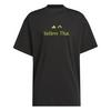 adidas Anthony Edwards Believe That T-Shirt Basketball Shirt Herren - Black / Preloved Lime
