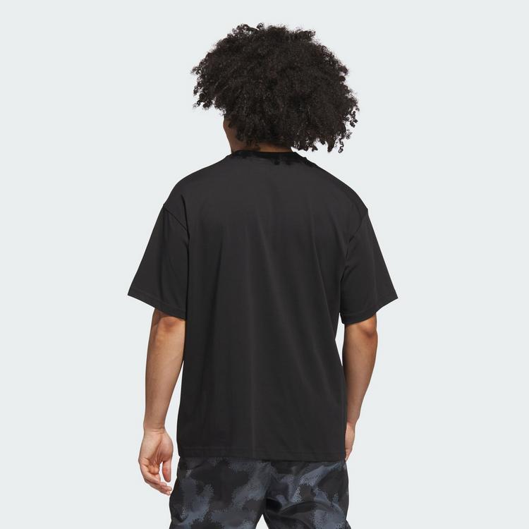 adidas adidas Anthony Edwards Believe That T-Shirt Basketball Shirt Herren - Black / Preloved Lime - 1 | SportScheck