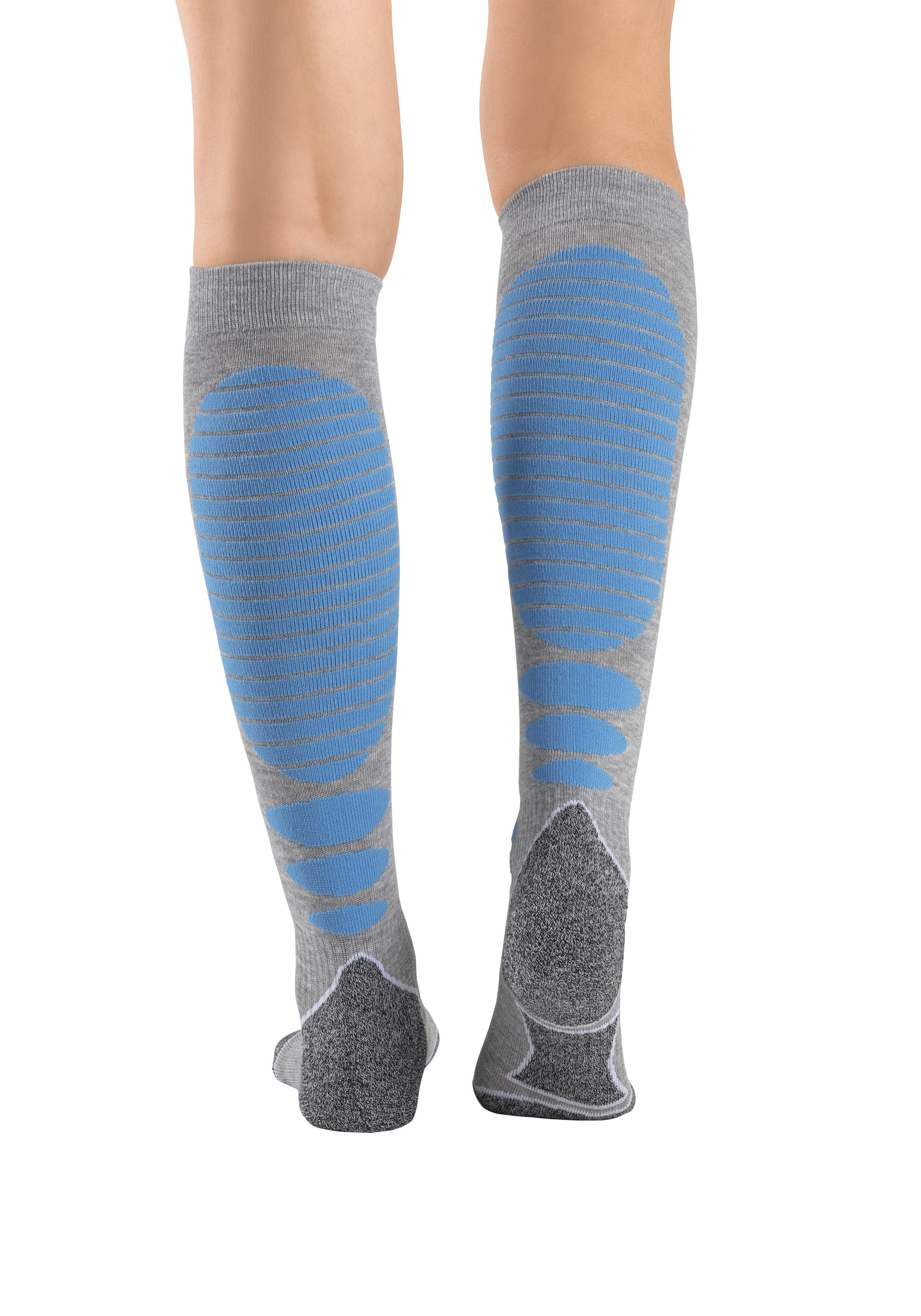 LASCANA Active Skisocken Socken Damen - blau