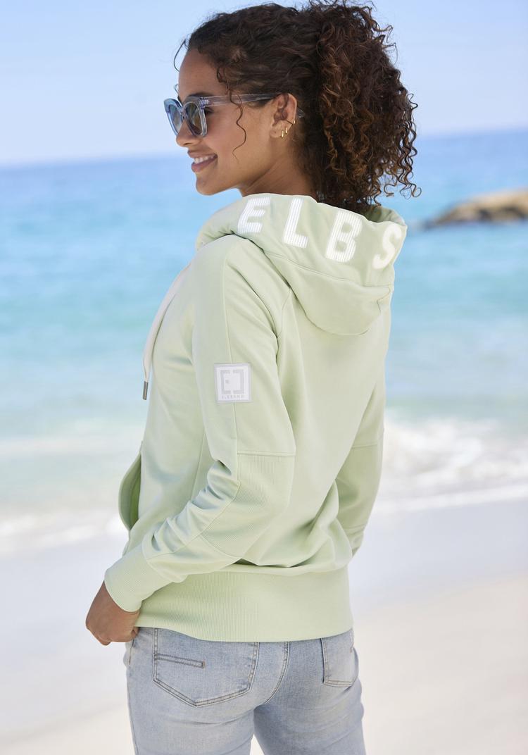 ELBSAND ELBSAND Kapuzensweatjacke Sweatjacke Damen - pastellgr&uuml;n - 0 | SportScheck