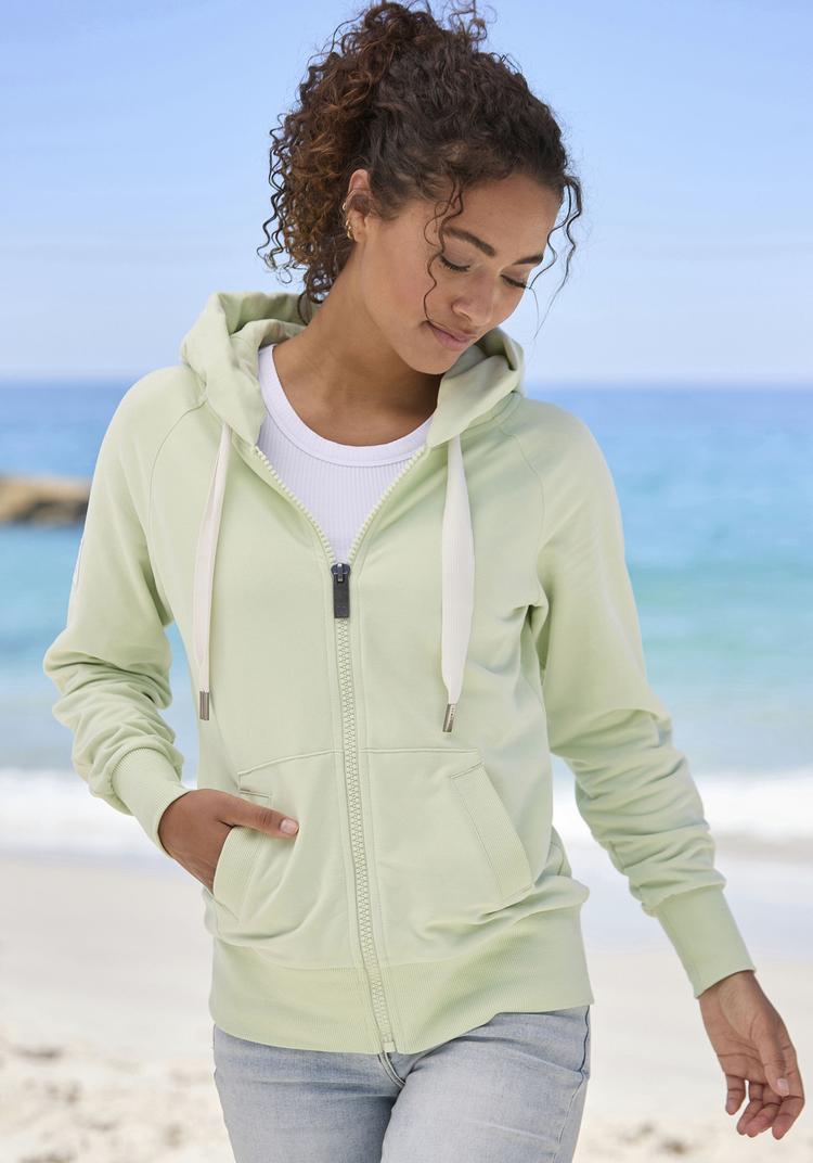 ELBSAND ELBSAND Kapuzensweatjacke Sweatjacke Damen - pastellgr&uuml;n - 1 | SportScheck