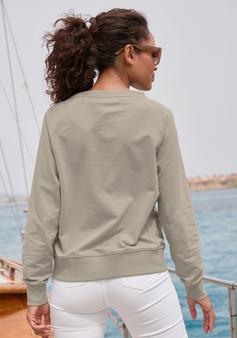 Rückansicht von ELBSAND Sweatshirt Sweatshirt Damen taupe