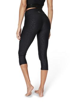Rückansicht von LASCANA Active Caprileggings Tights Damen schwarz