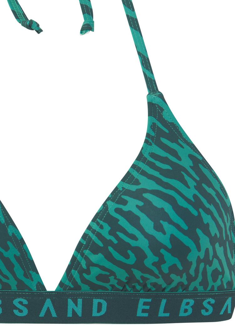ELBSAND ELBSAND Triangel-Bikini Bikini Set Damen - petrol bedruckt - 0 | SportScheck