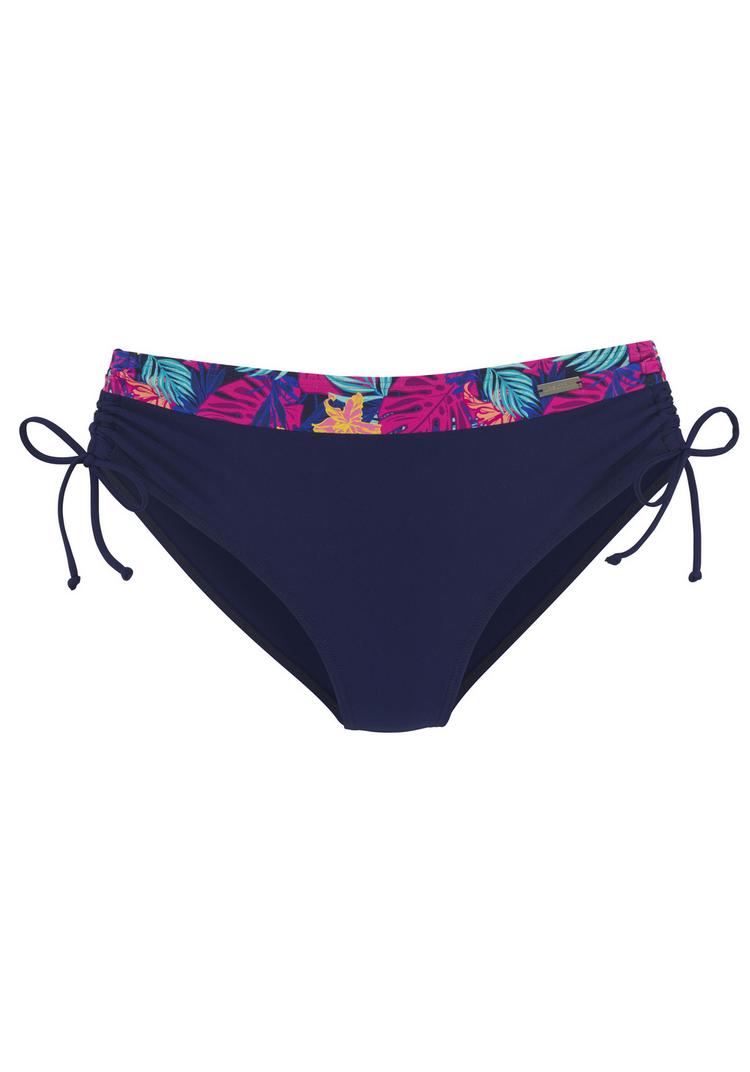 Lascana Lascana Bikini-Hose Bikini Hose Damen - navy-pink bedruckt - 0 | SportScheck