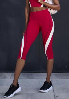 Rückansicht von LASCANA Active Caprihose Caprihose Damen rot