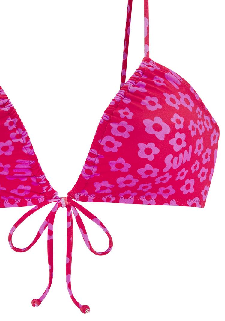 Buffalo Buffalo Triangel-Bikini Bikini Set Damen - rot-bedruckt - 1 | SportScheck