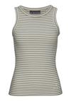ELBSAND Tanktop Tanktop Damen - gr&uuml;n-creme gestreift