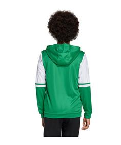Rückansicht von adidas Squadra 25 Kapuzenjacke Kids Funktionssweatshirt Kinder gruenweiss