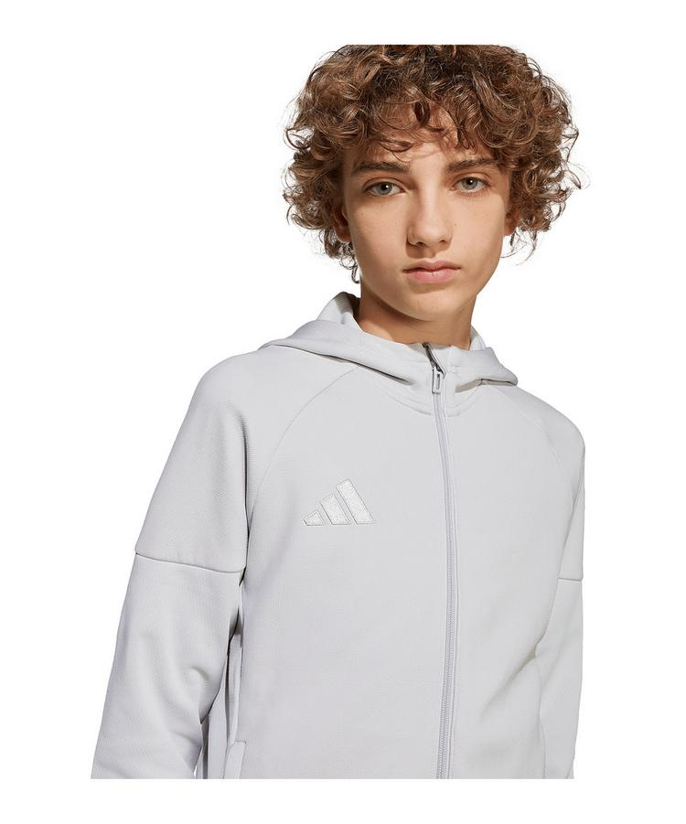 adidas adidas Tiro 25 Travel Kapuzenjacke Kids Trainingsjacke Kinder - grau - 2 | SportScheck