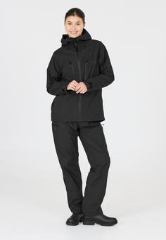 Rückansicht von Weather Report Harbor Regenhose Damen 1001 Black