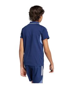 Rückansicht von adidas Tiro 25 Competition Polo Kids Poloshirt Kinder blaublau