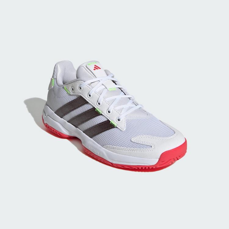 adidas adidas Stabil Indoor Kids Schuh Hallenschuhe Kinder - Cloud White / Aurora Met. / Semi Lucid Red - 3 | SportScheck