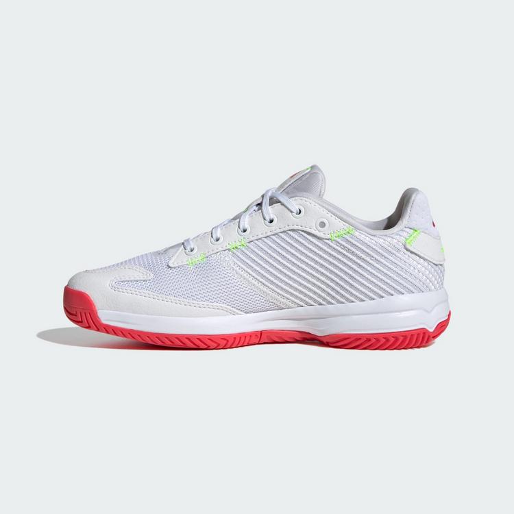 adidas adidas Stabil Indoor Kids Schuh Hallenschuhe Kinder - Cloud White / Aurora Met. / Semi Lucid Red - 5 | SportScheck