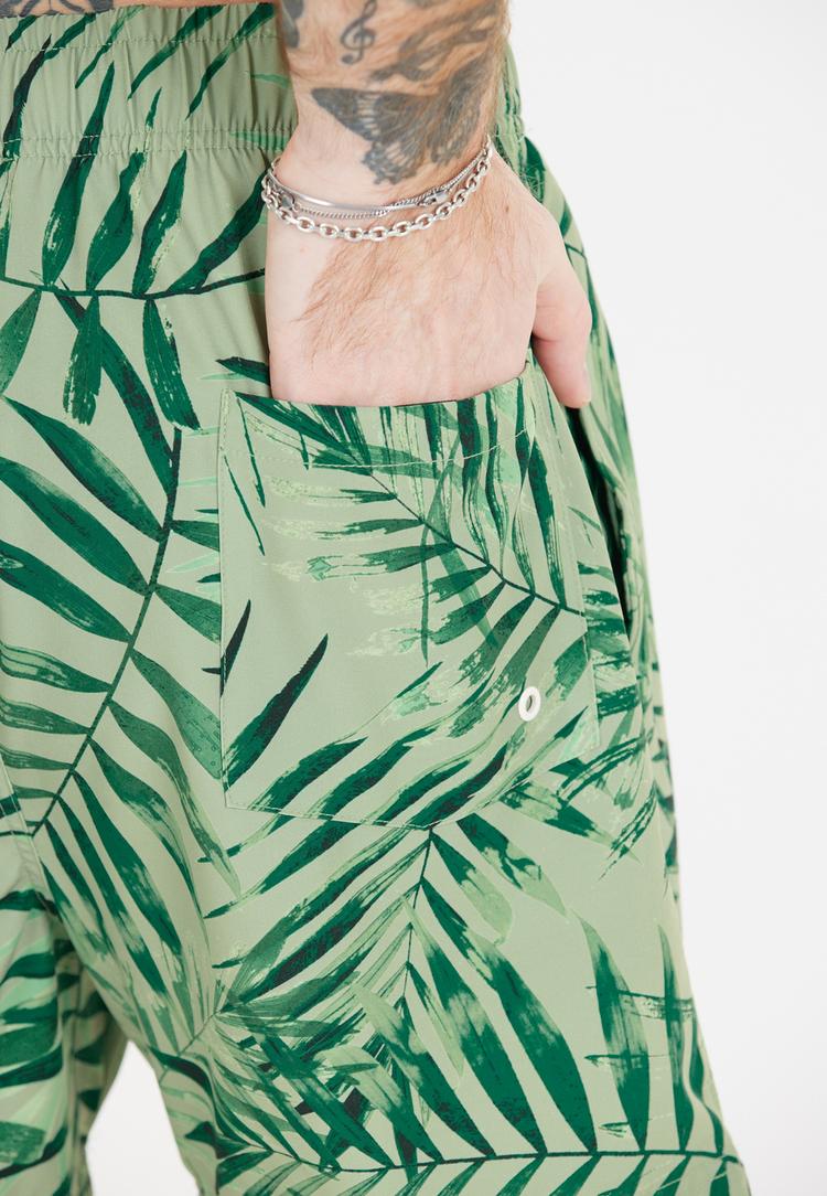 Cruz Cruz Toby Badehose Herren - Print 3615 Green tropic - 2 | SportScheck